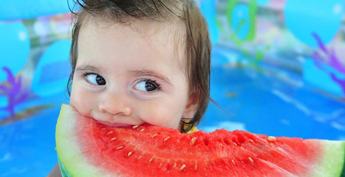 Grilled spicy watermelon